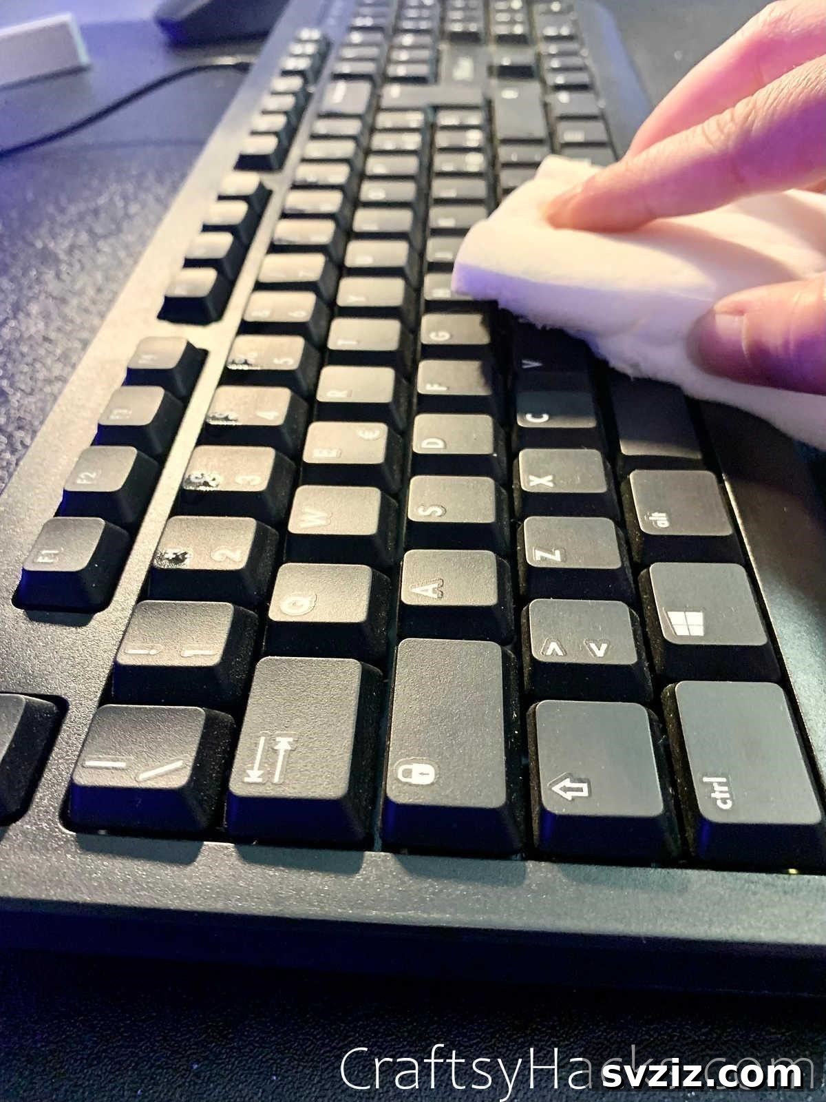 21 Ingenious Magic Eraser Solutions 14 Clean and shine a computer keyboard