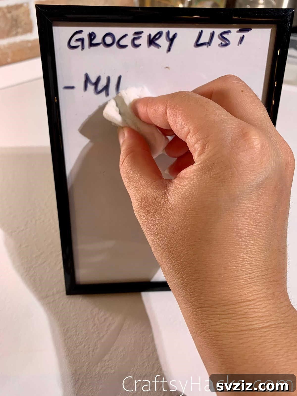 21 Ingenious Magic Eraser Solutions 7 Erase permanent marker with Magic Eraser