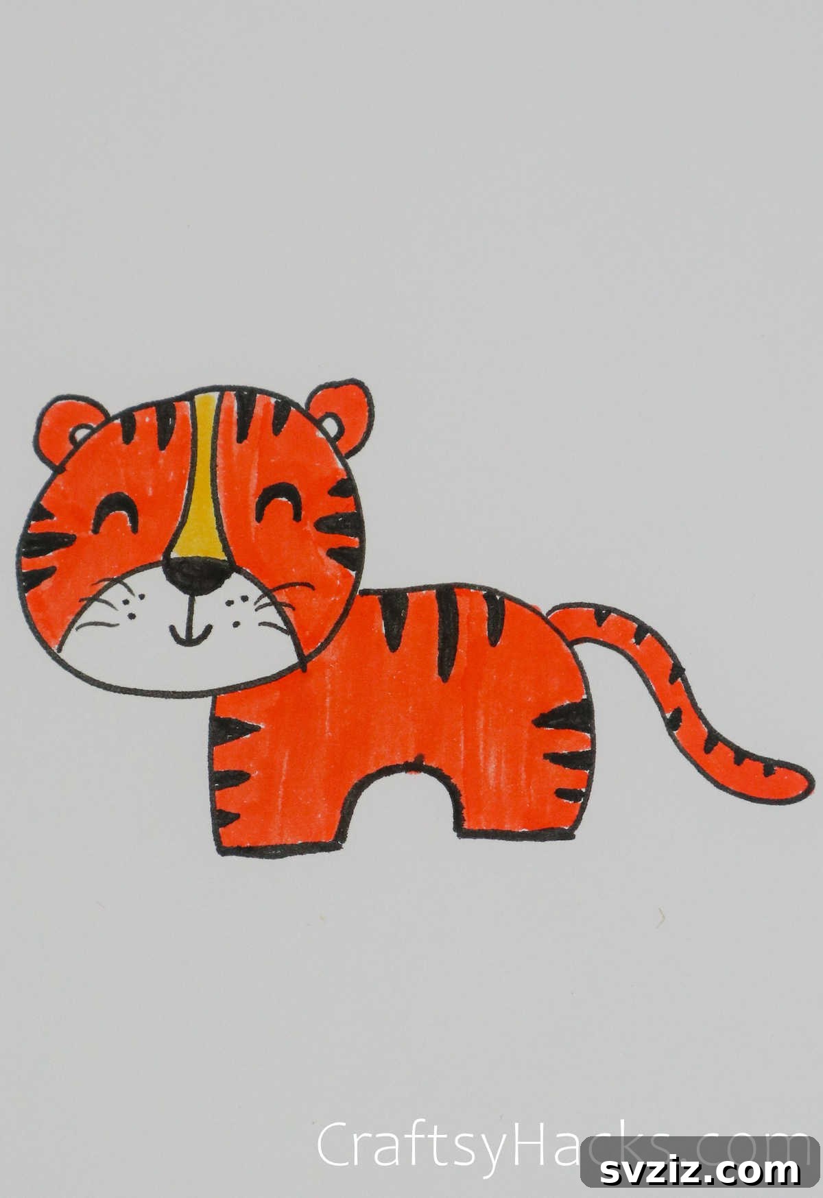 Paw-some Art: 31 Charming Animal Drawings for Children 12 tiger
