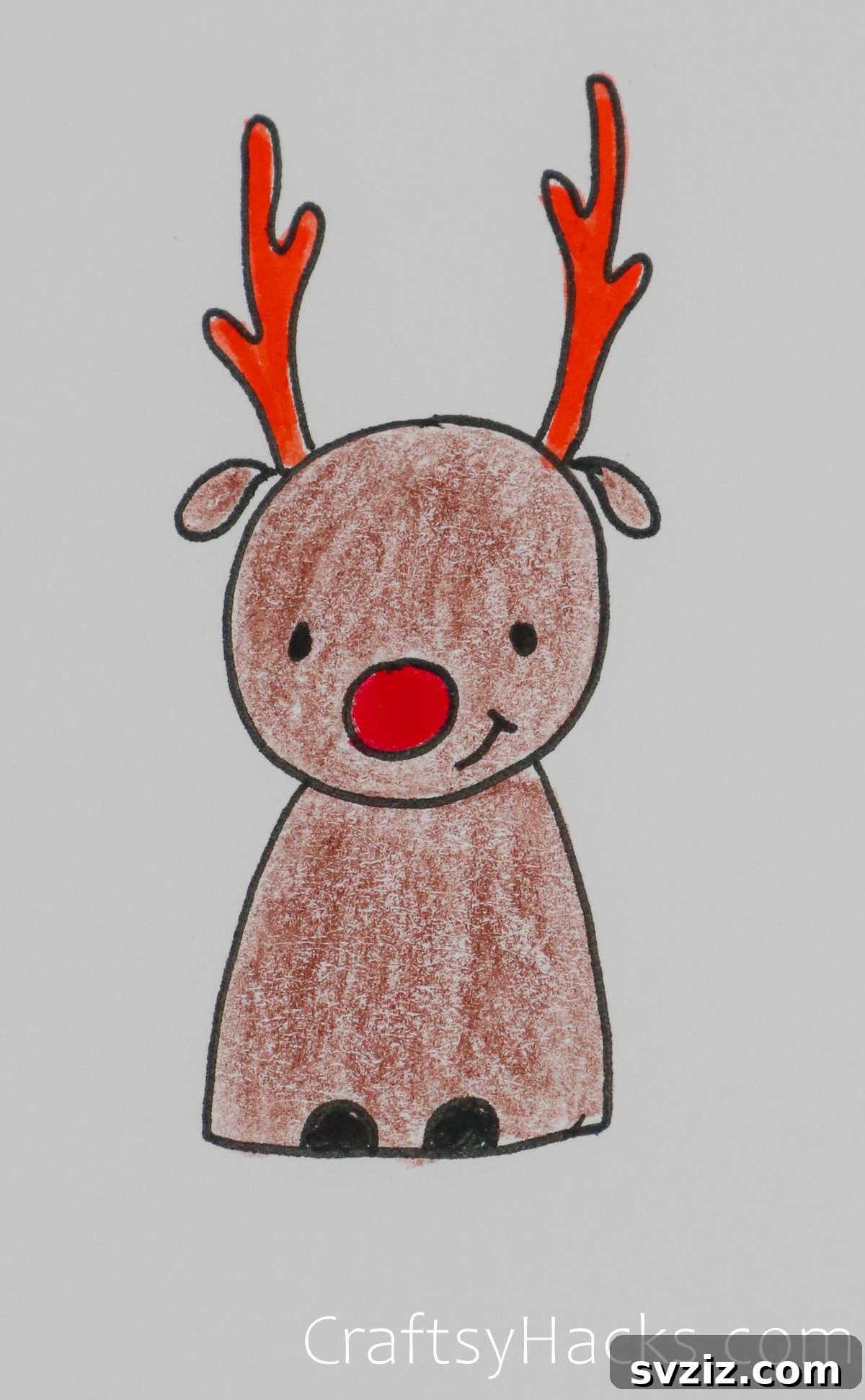Paw-some Art: 31 Charming Animal Drawings for Children 14 elk