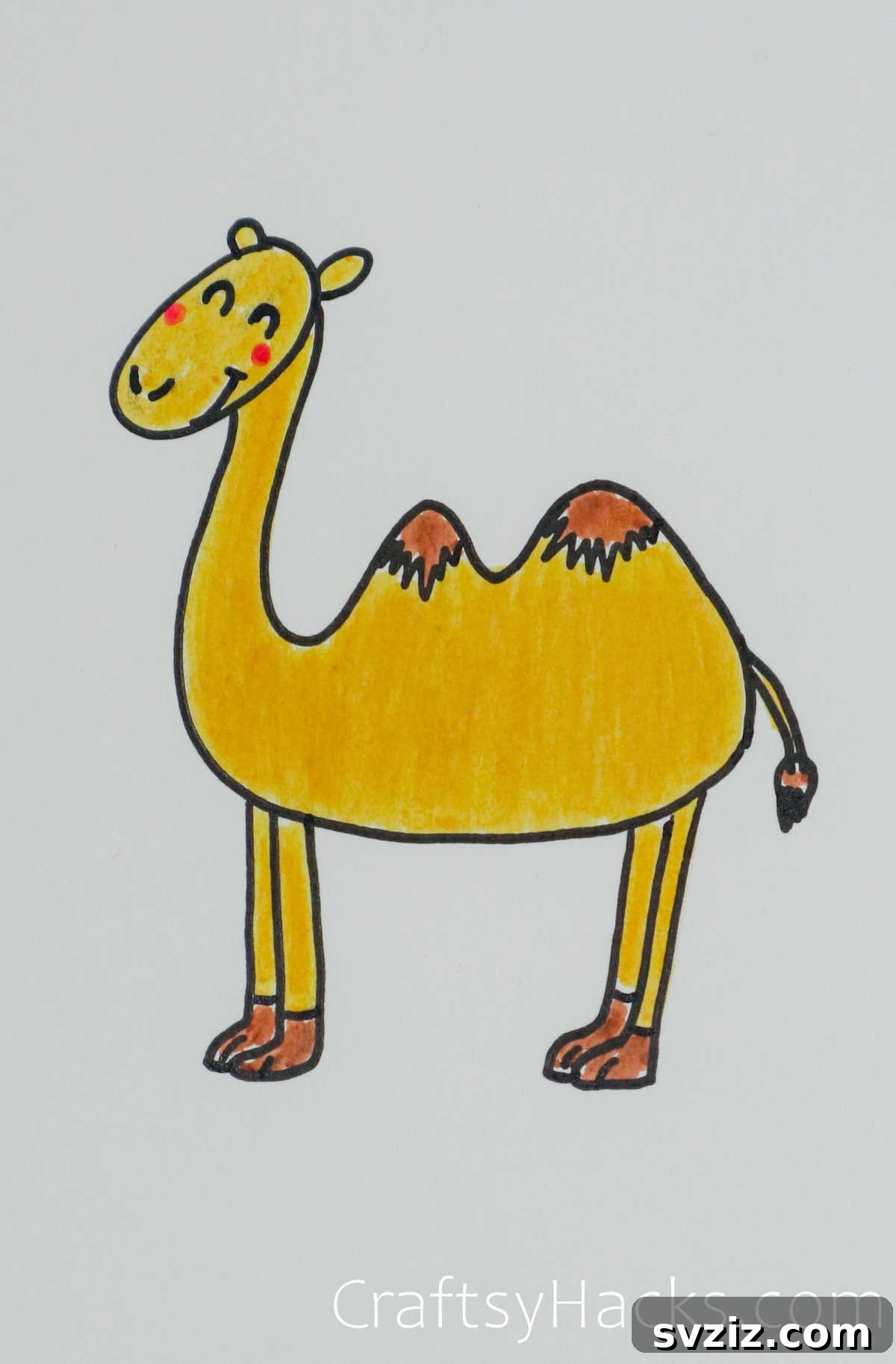 Paw-some Art: 31 Charming Animal Drawings for Children 27 camel