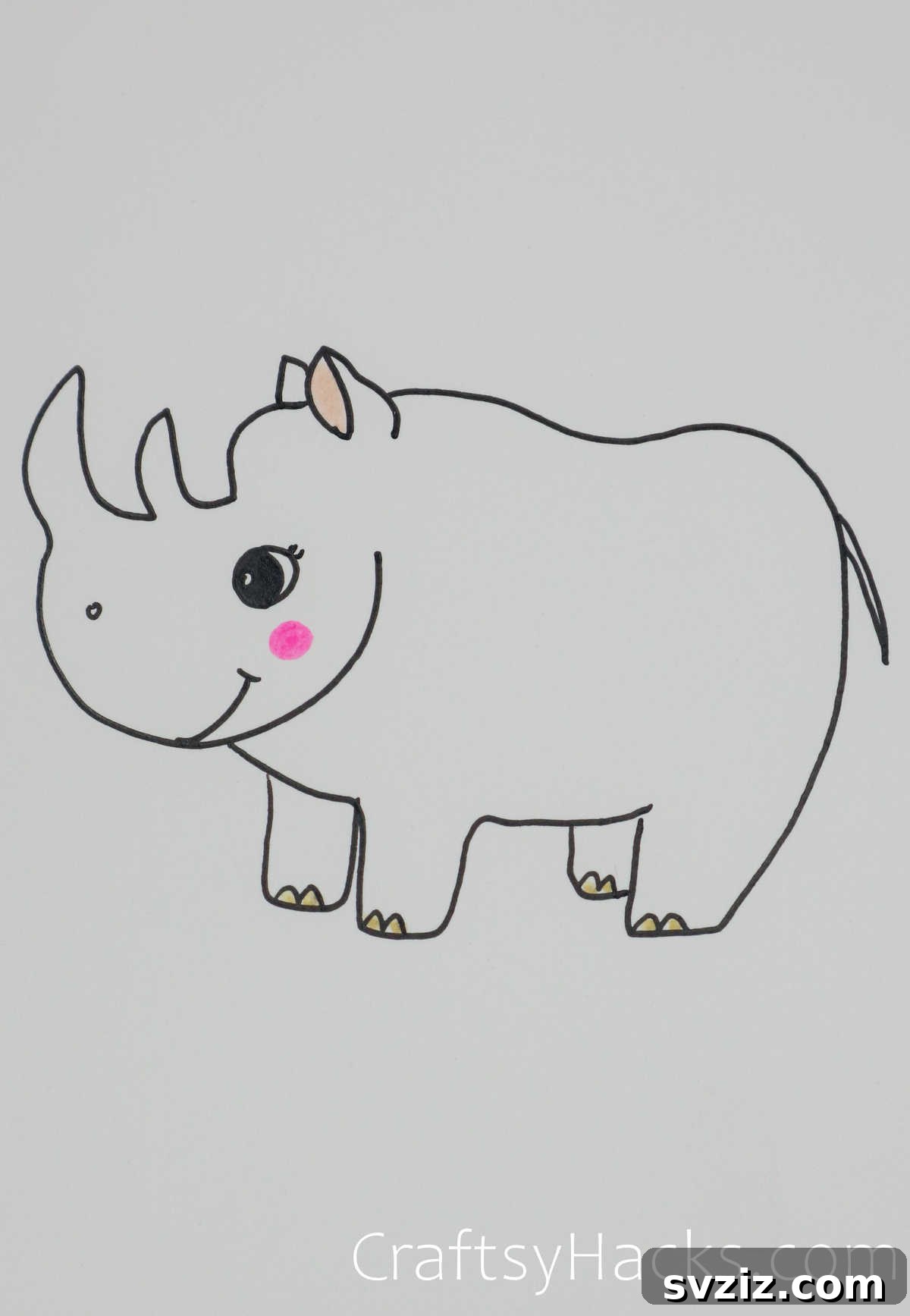 Paw-some Art: 31 Charming Animal Drawings for Children 29 elephant