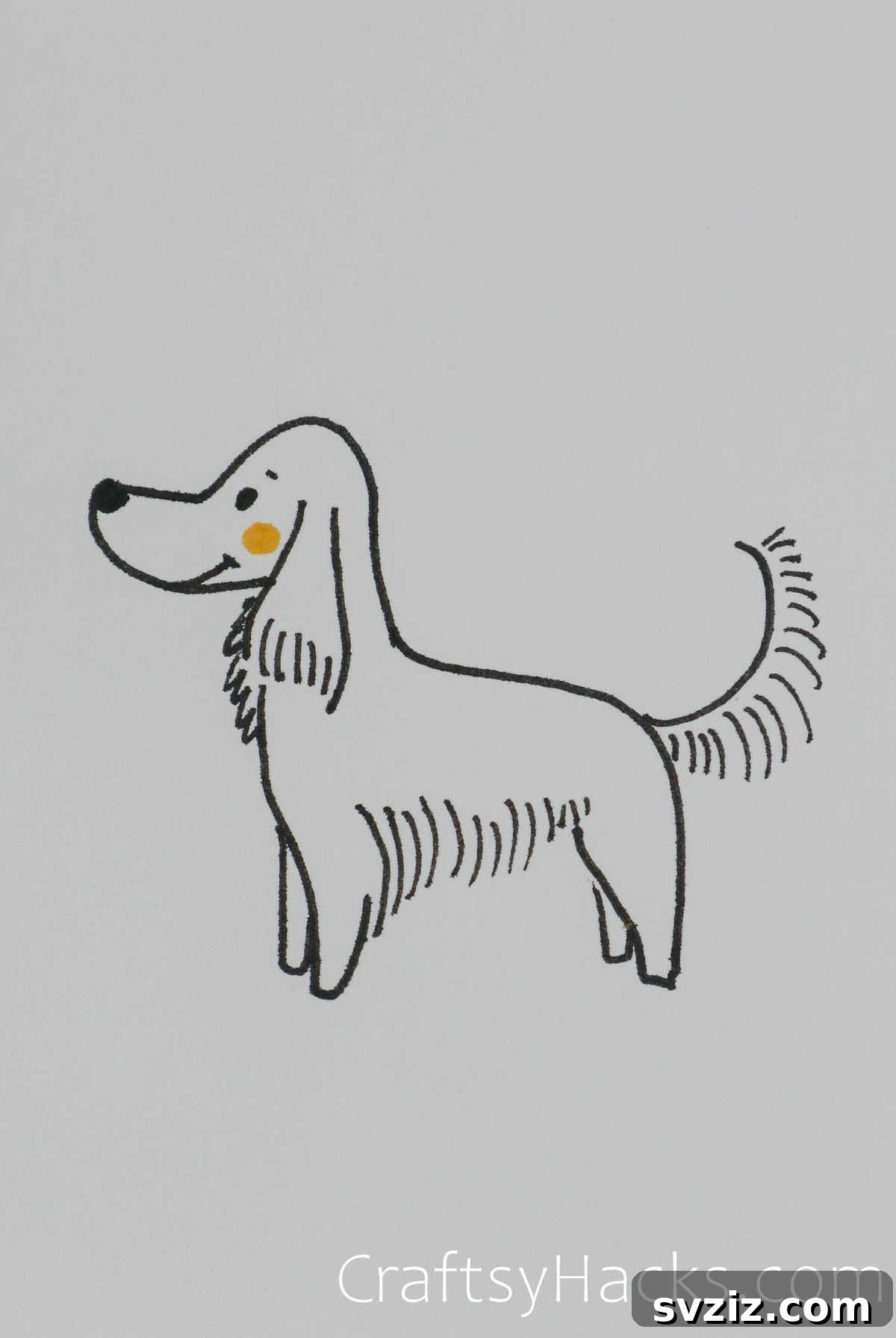 Paw-some Art: 31 Charming Animal Drawings for Children 4 dog