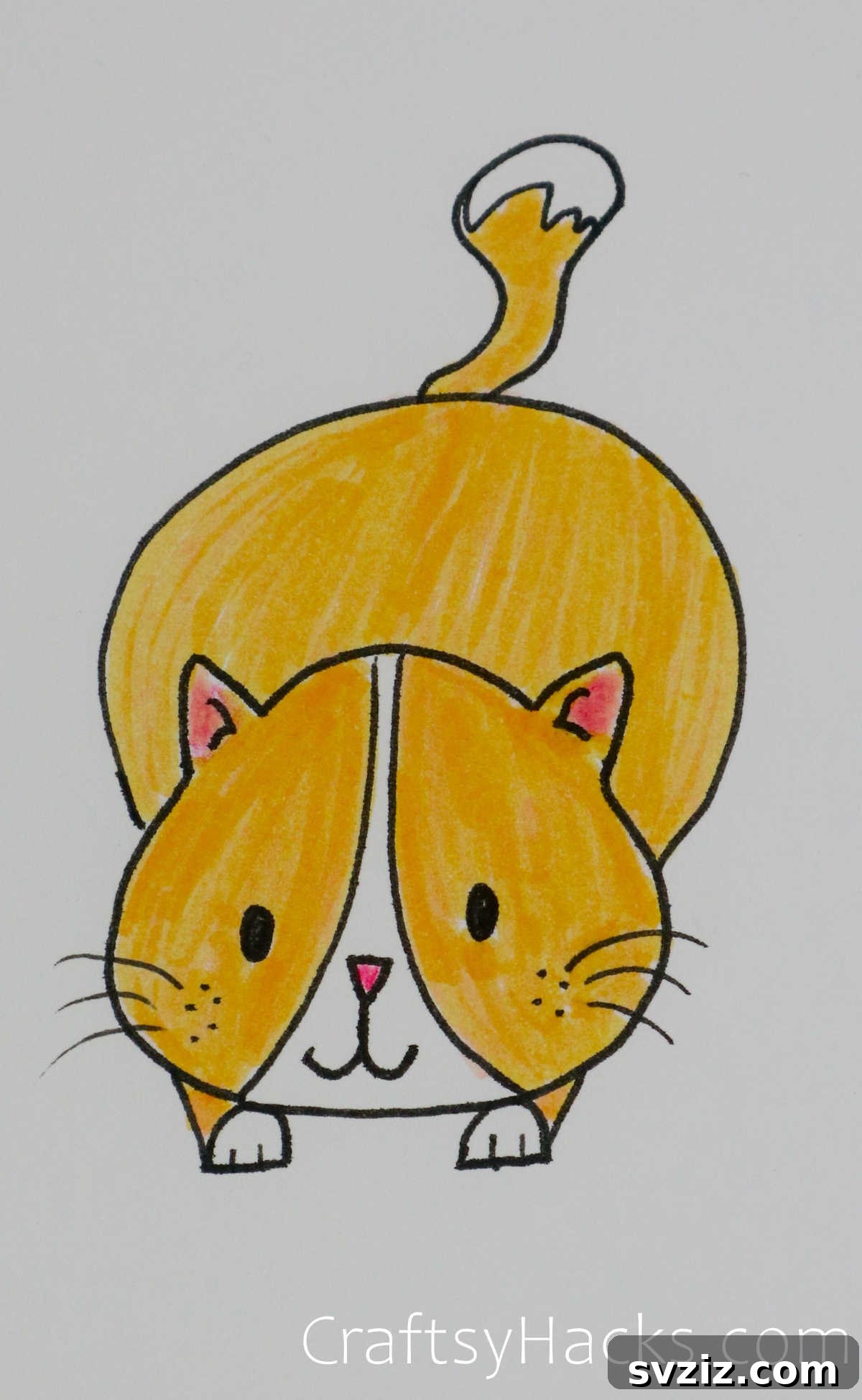 Paw-some Art: 31 Charming Animal Drawings for Children 8 cat