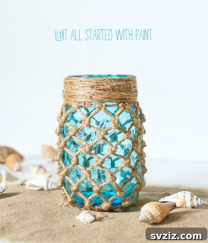 40 Chic & Simple DIYs for Teen Girls 13 Fishnet Mason Jar