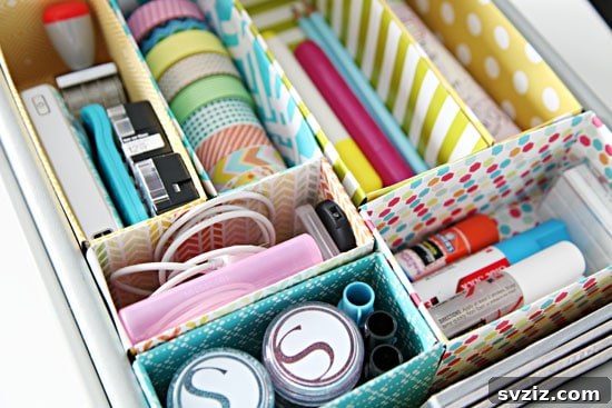 40 Chic & Simple DIYs for Teen Girls 19 Cereal Box Drawer Organizer