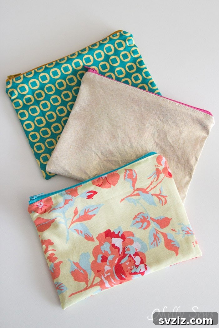 40 Chic & Simple DIYs for Teen Girls 6 Zipper Pouch