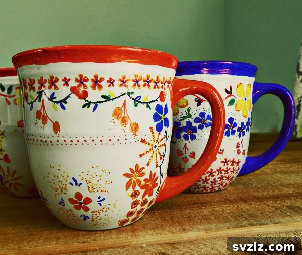 40 Chic & Simple DIYs for Teen Girls 7 Custom Ceramic Mugs