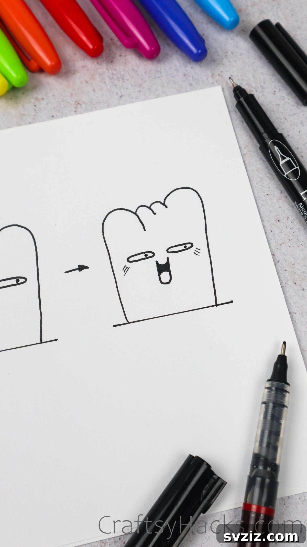 An ecstatic doodle of a face full of joy, with eyes sparkling and a wide, open smile, radiating pure happiness and exuberance.