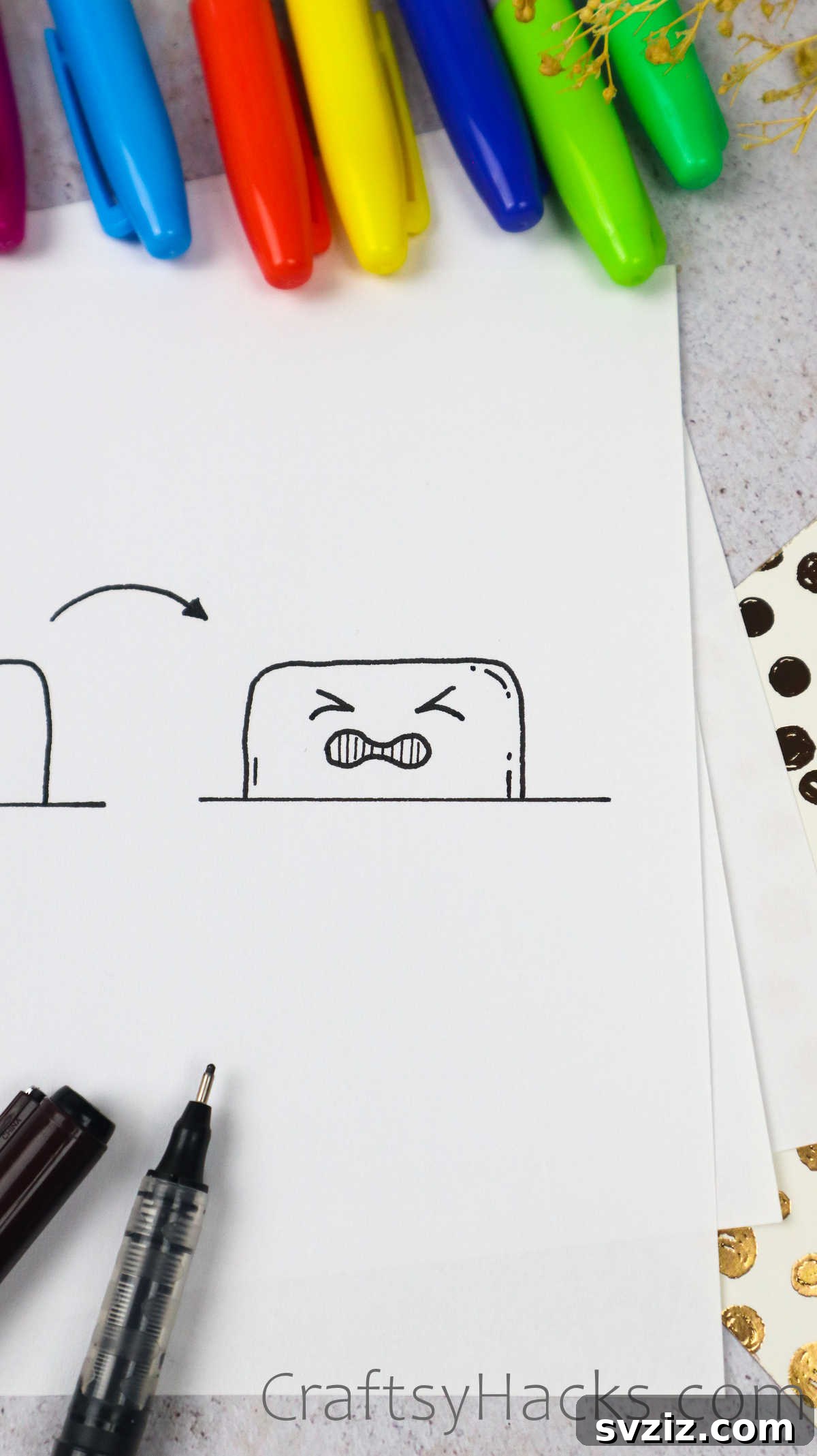 A sympathetic doodle of a painful face, with squinted eyes, a wincing mouth, and possible sweat drops, depicting discomfort or suffering.