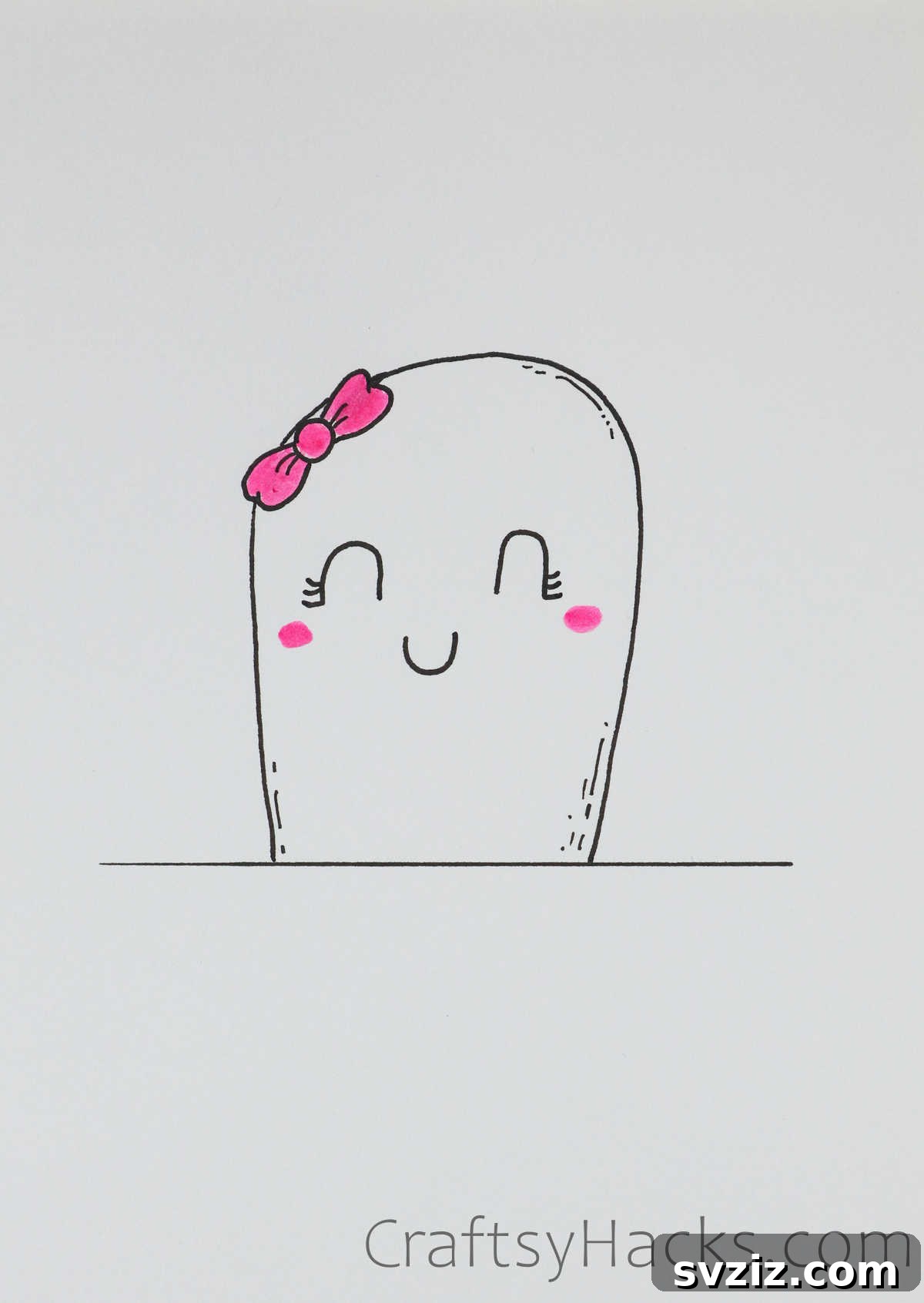 A joyful and sweet doodle of a jolly face with rosy cheeks and a big smile, radiating happiness and cheer, ideal for positive entries.