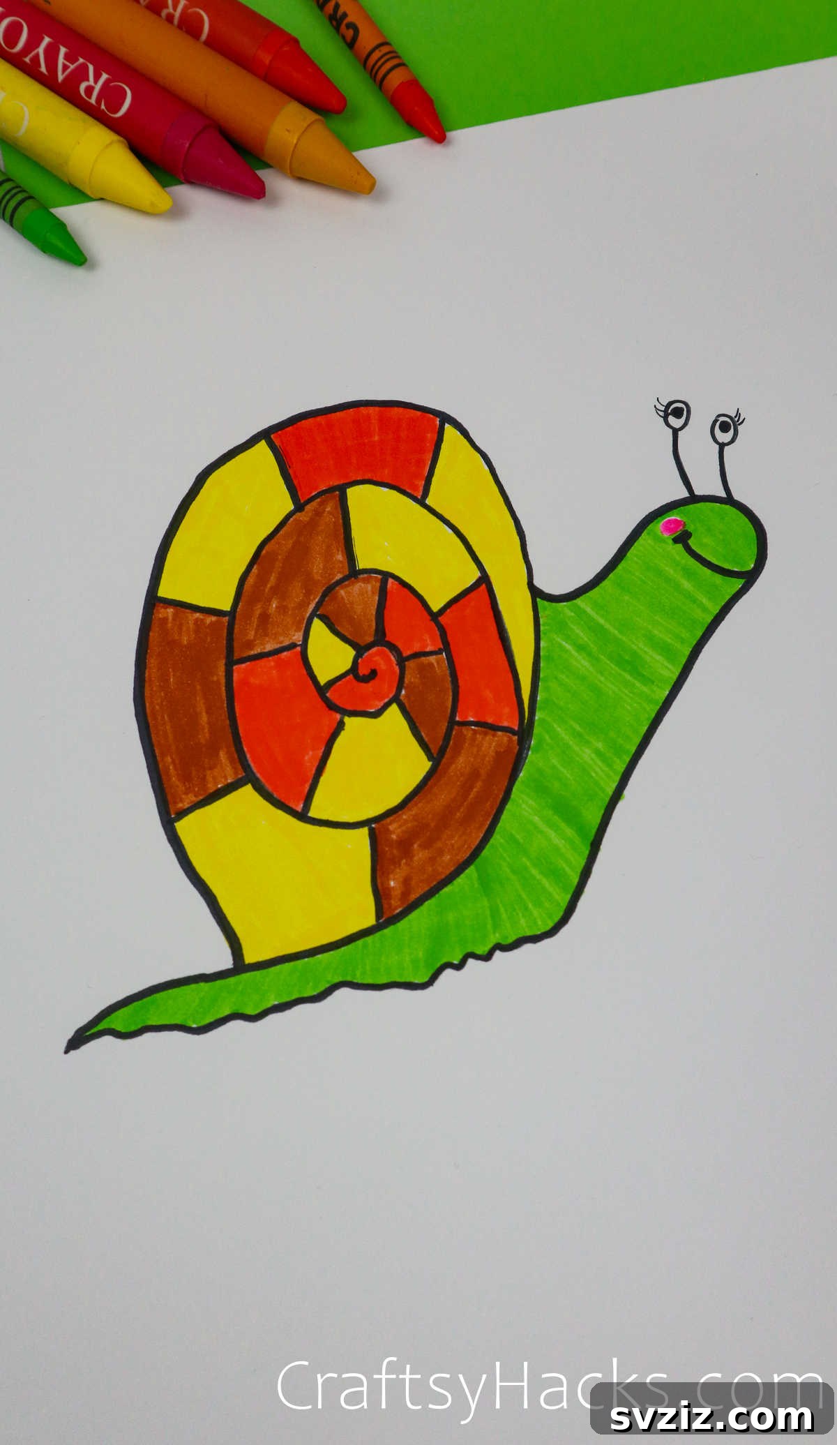 40 Engaging Drawing Ideas for Young Artists 13 Simple snail doodle drawing for kids