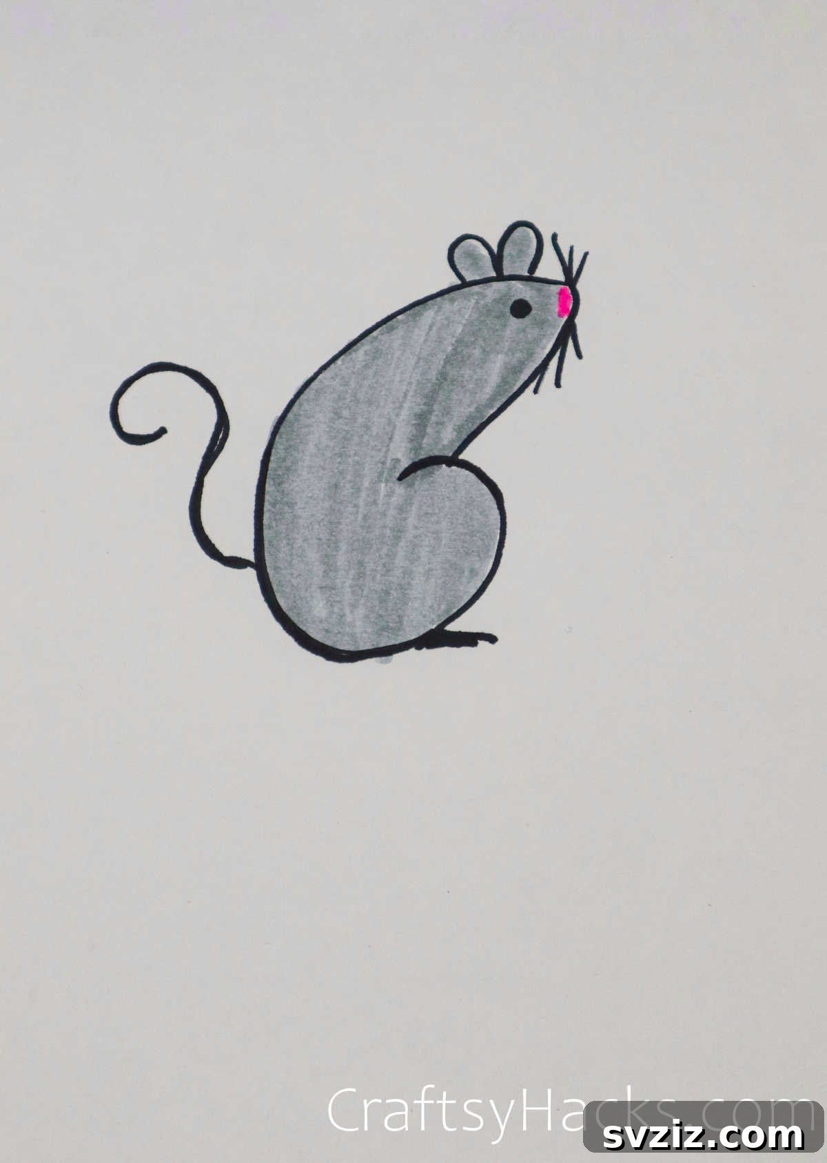 40 Engaging Drawing Ideas for Young Artists 26 Simple squeaky mouse doodle drawing for children