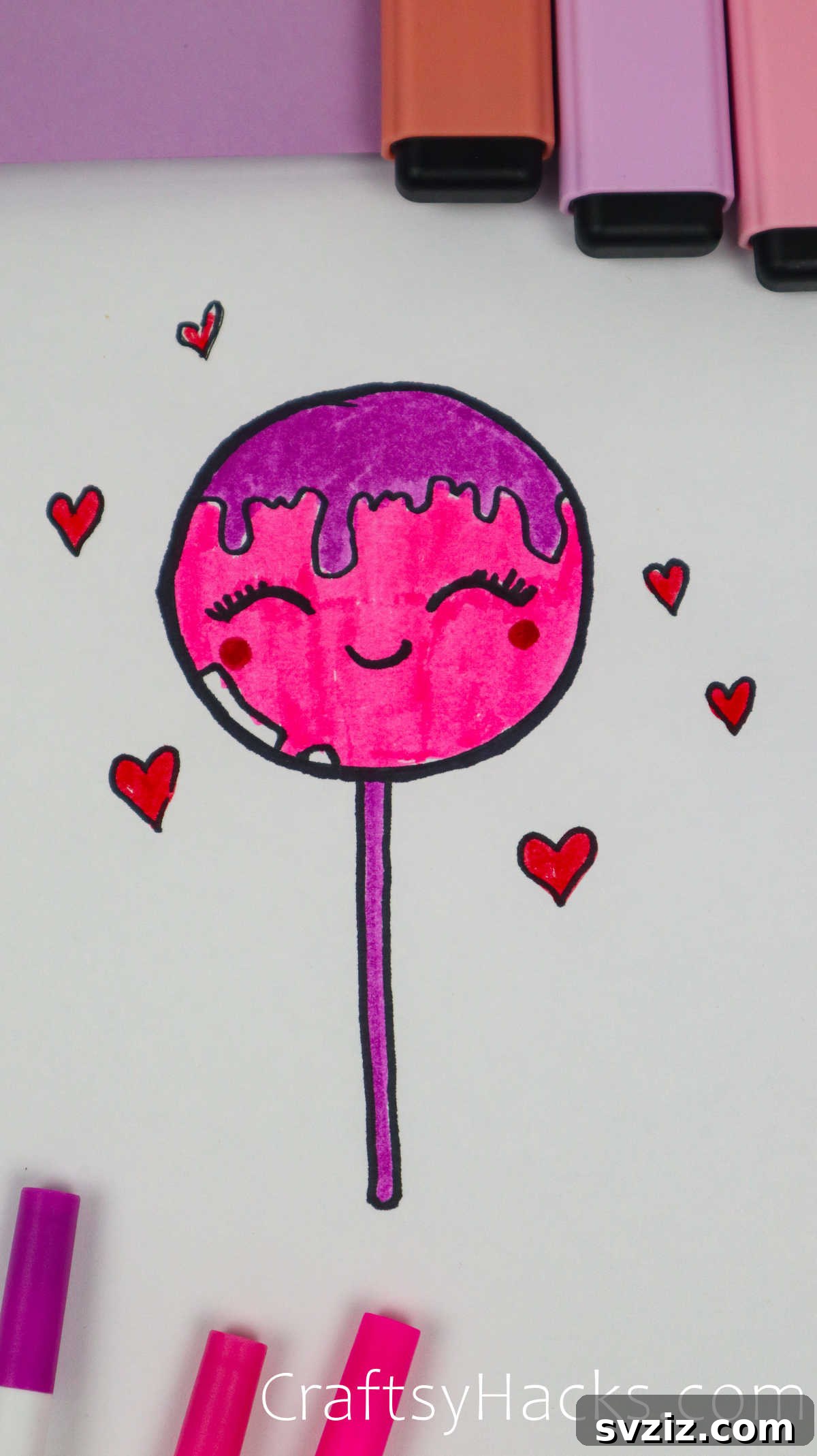 40 Engaging Drawing Ideas for Young Artists 28 Easy sweet lollipop doodle drawing for kids