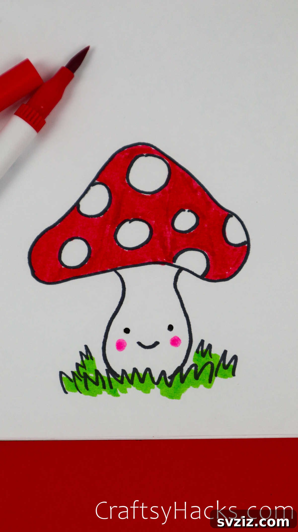 40 Engaging Drawing Ideas for Young Artists 41 Easy whimsical mushroom doodle drawing for kids