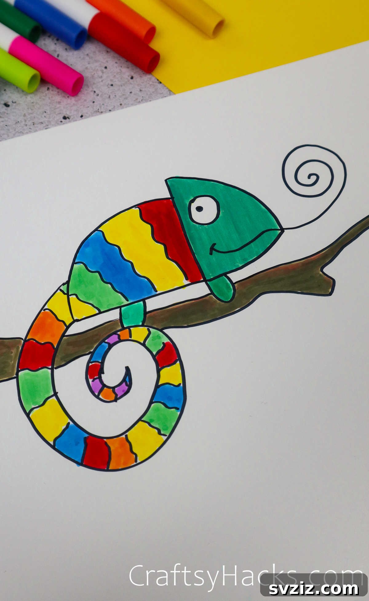 40 Engaging Drawing Ideas for Young Artists 10 Easy lizard doodle drawing for children