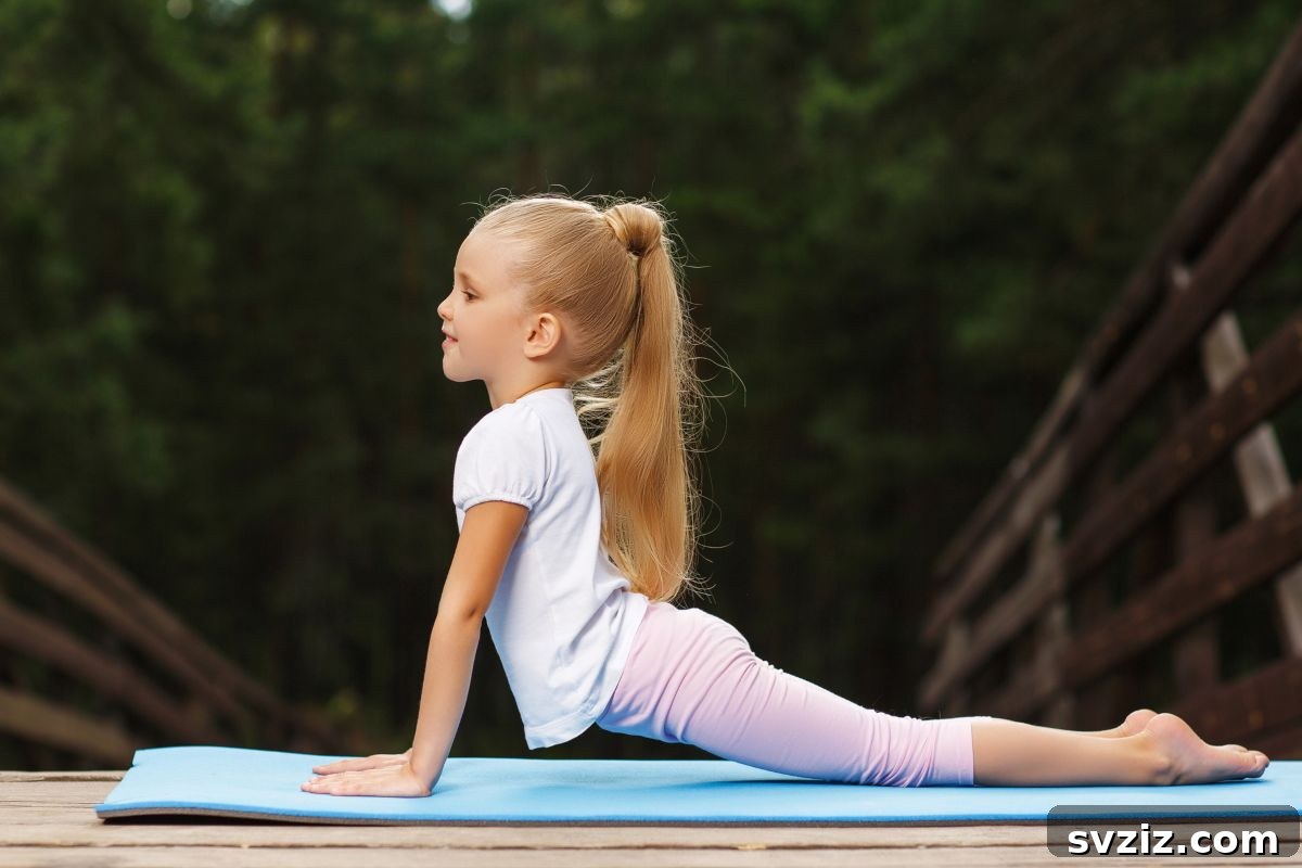 Little Explorers: 41 Outdoor Play Ideas for Preschoolers 17 Child practicing outdoor yoga poses on a mat in nature
