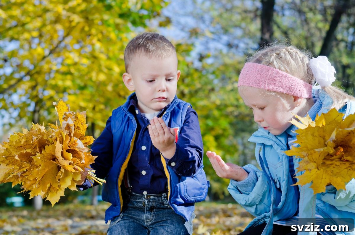 Little Explorers: 41 Outdoor Play Ideas for Preschoolers 24 Child creating nature prints on paper with leaves and paint