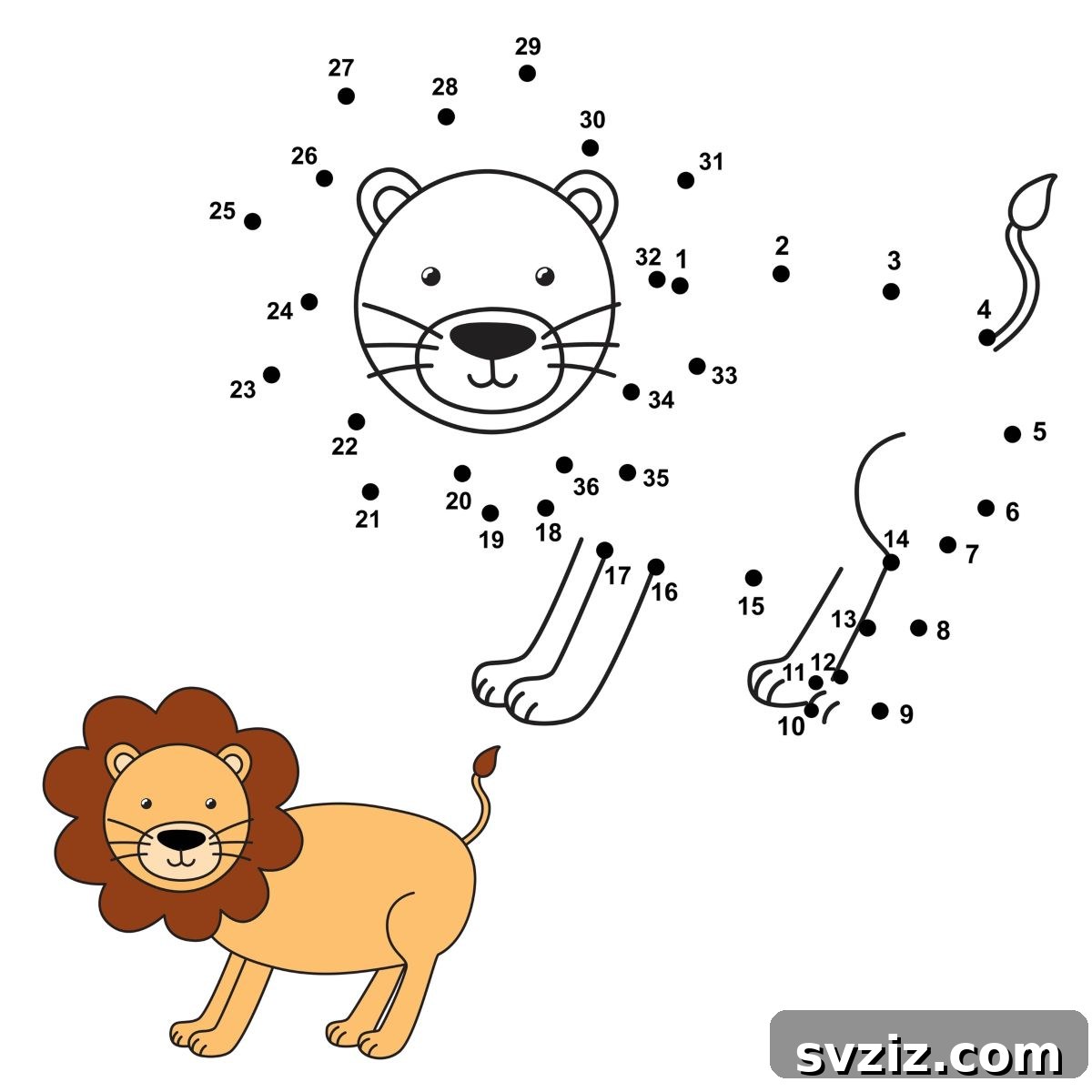 Dot to dot worksheet