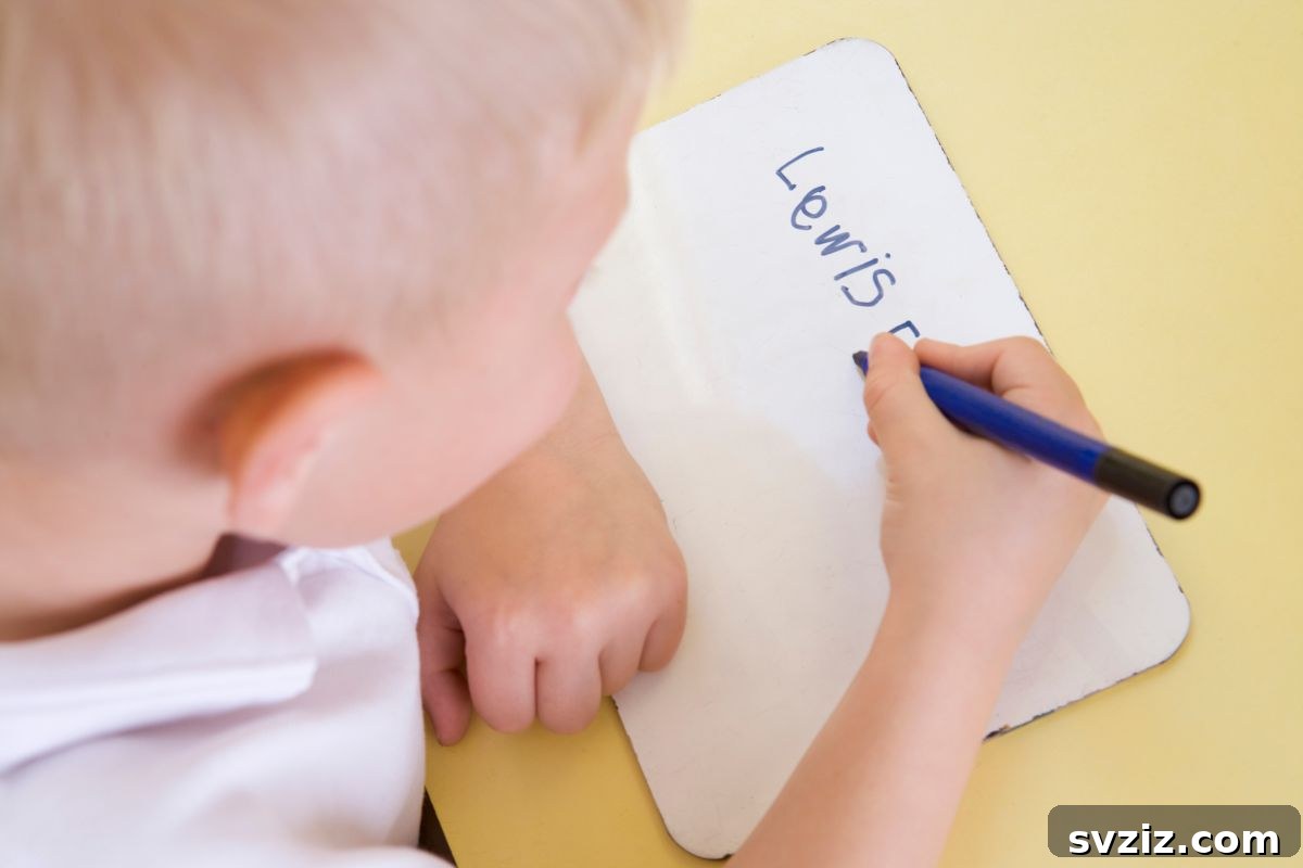 name writing activity