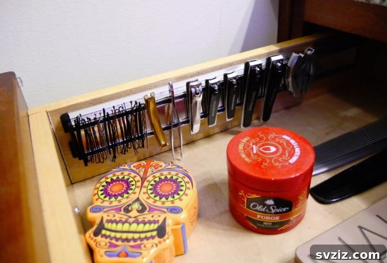 Magnetic Strip for organizing small metal items
