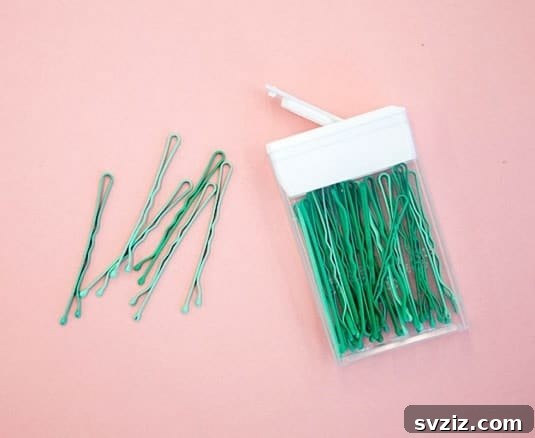 Mint Container repurposed as a Bobby Pin Case