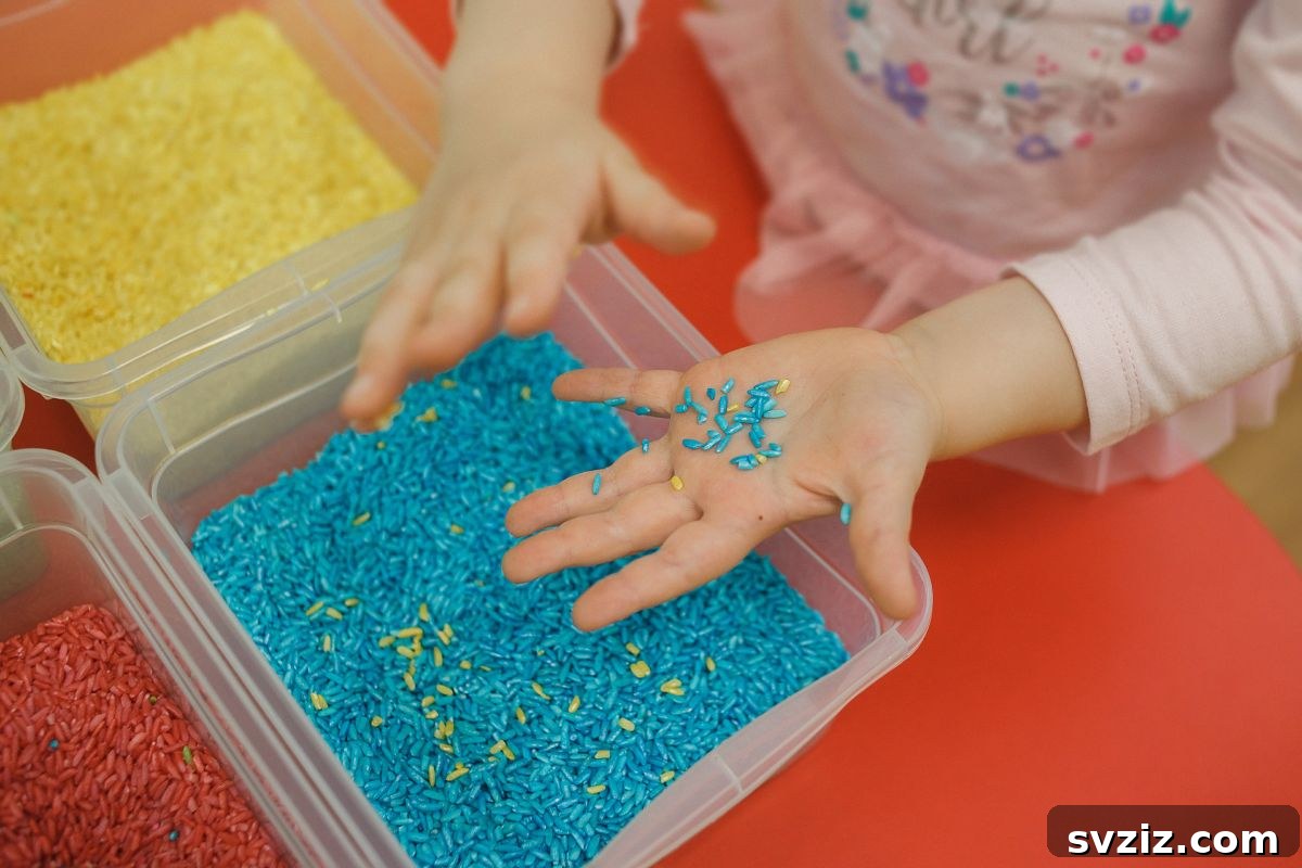 Spark Their Curiosity: 41 Engaging Activities for 3-Year-Olds 18 Construction Sensory Bin for imaginative play