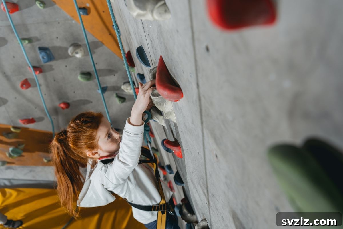 indoor rock climbing