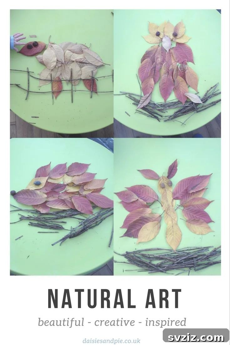 Nature-inspired animal art pictures for preschoolers