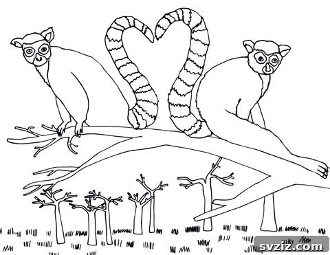 Educational safari animal coloring pages for kids