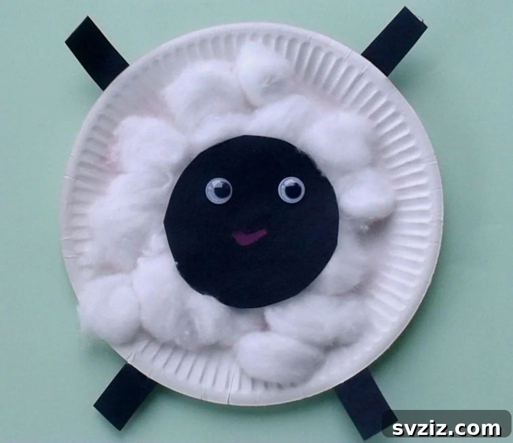 Adorable paper plate baby farm animals craft