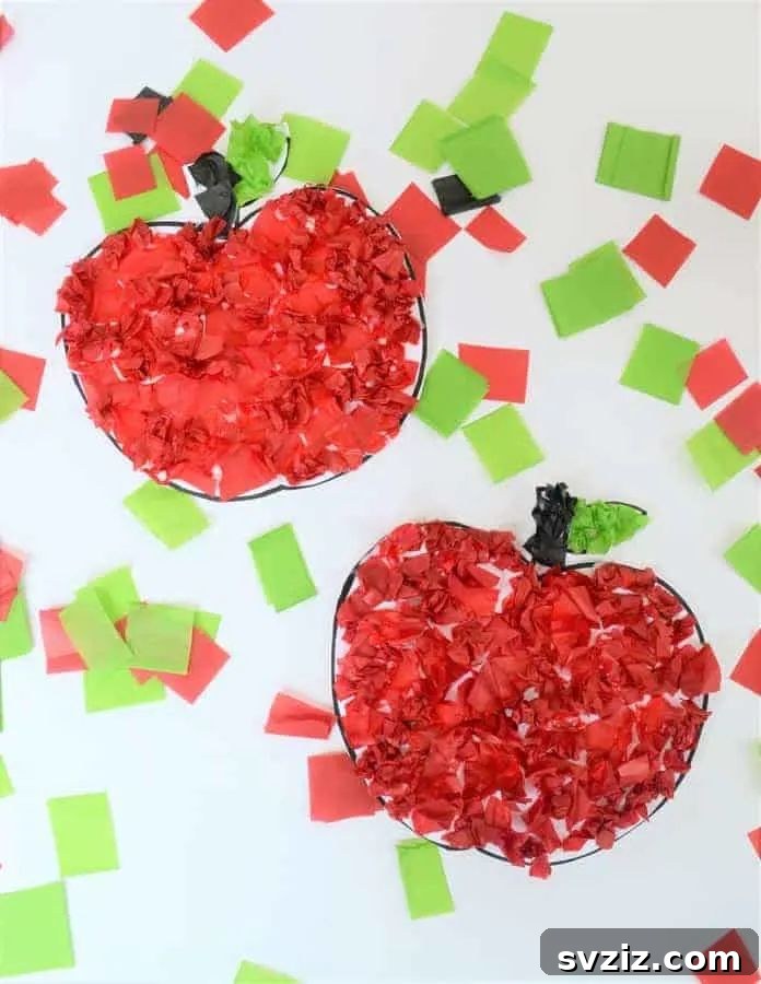 Tissue Paper Apple