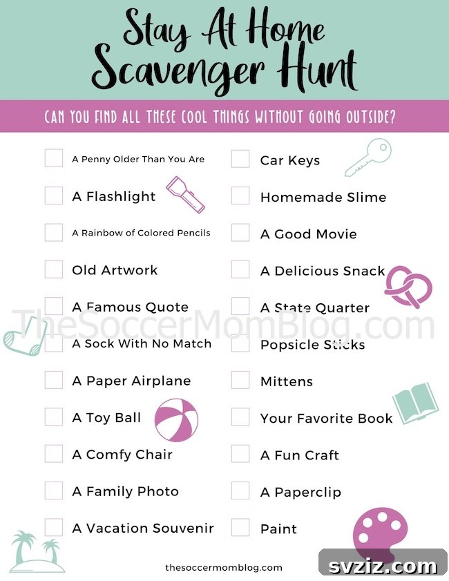 indoor scavenger hunt