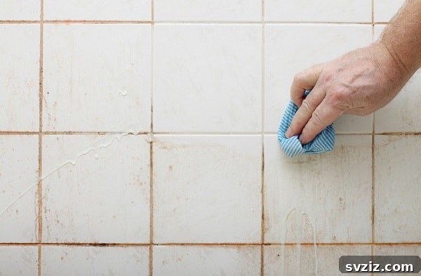 Steam Cleaning Bathroom Tiles