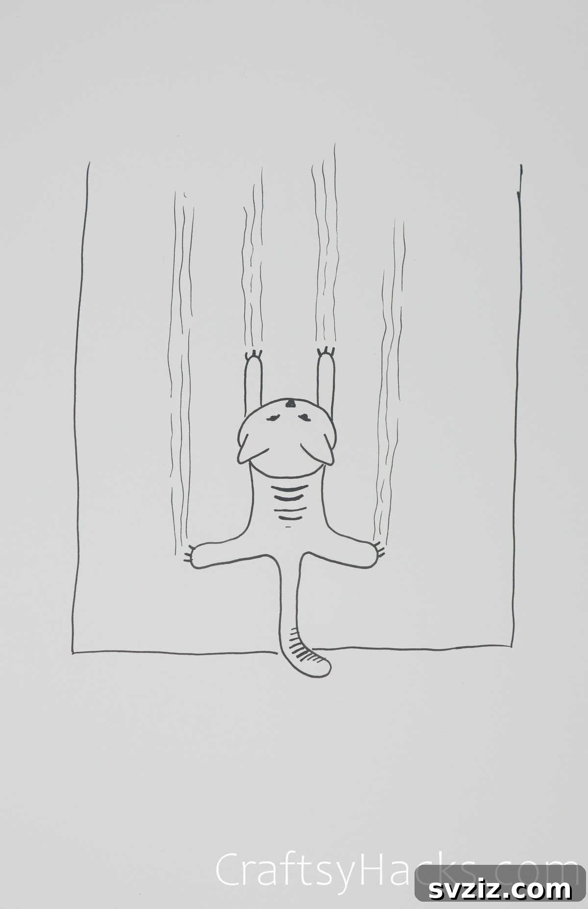 Hanging in there cat, clinging to the edge of the page
