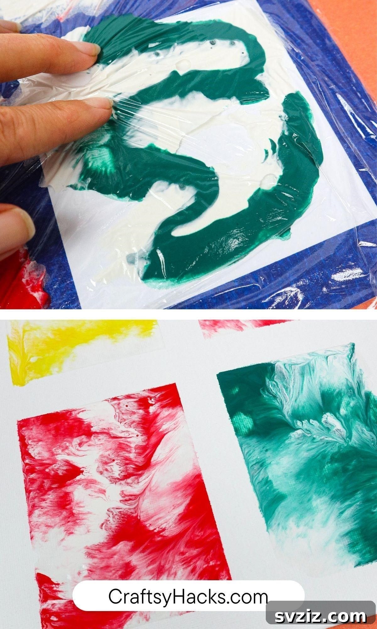 Effortless Painting: Smart Hacks for Aspiring Artists 15 use cling film
