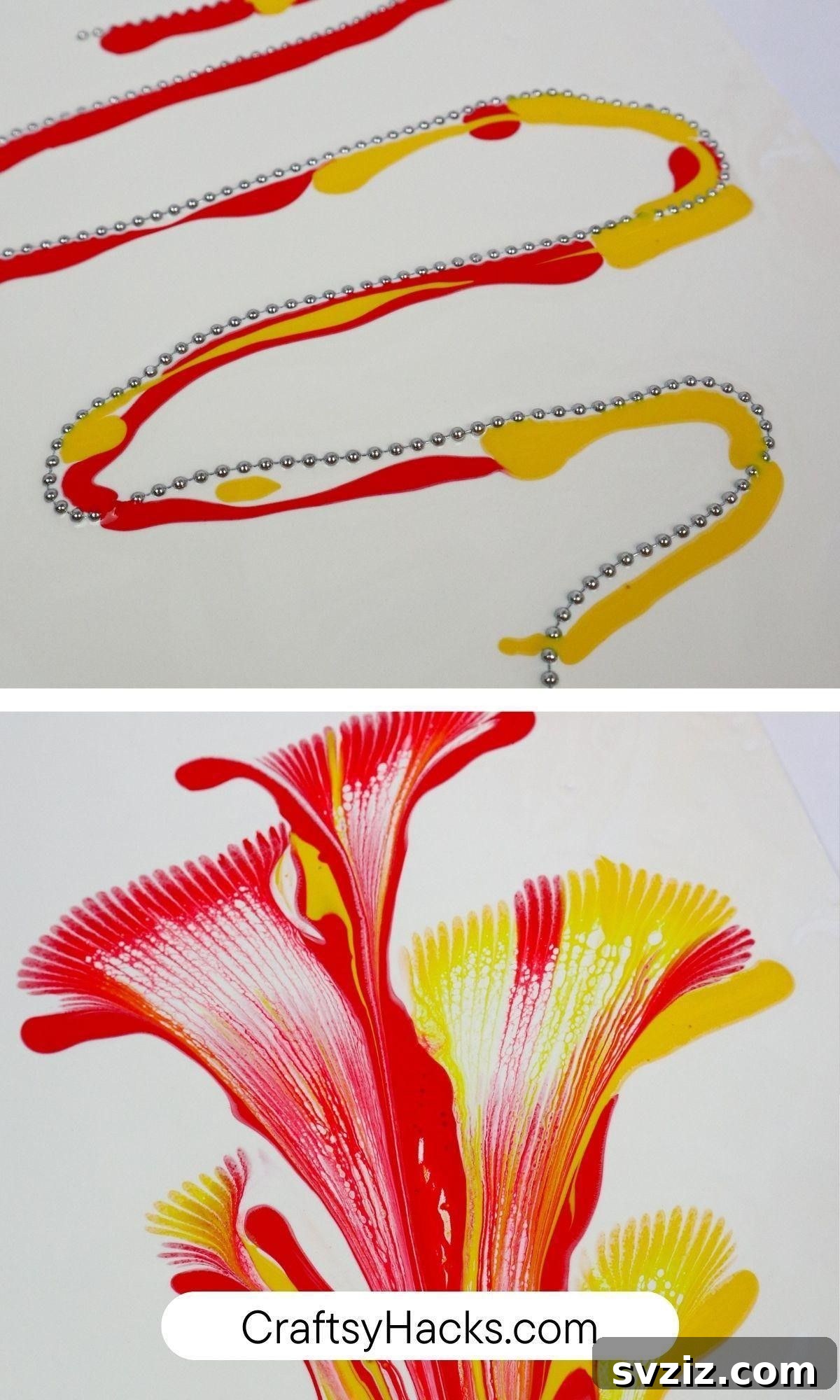 Effortless Painting: Smart Hacks for Aspiring Artists 16 paint flowers with a string of beads