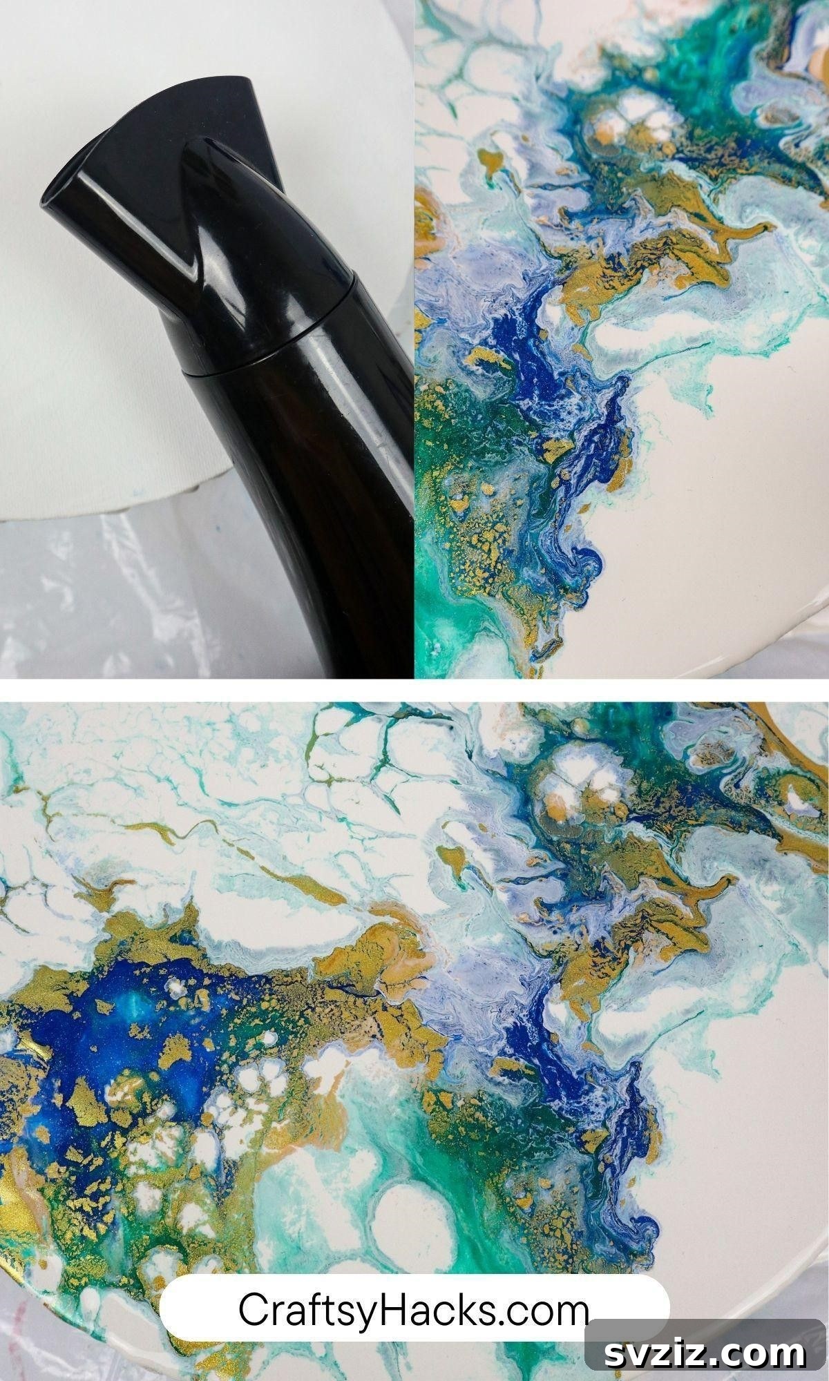 Effortless Painting: Smart Hacks for Aspiring Artists 21 create with a hairdryer
