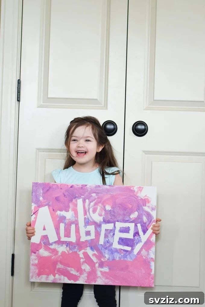Personalized Name Painting Activity for Tweens