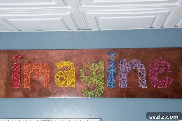 DIY Word String Art for Home Decor