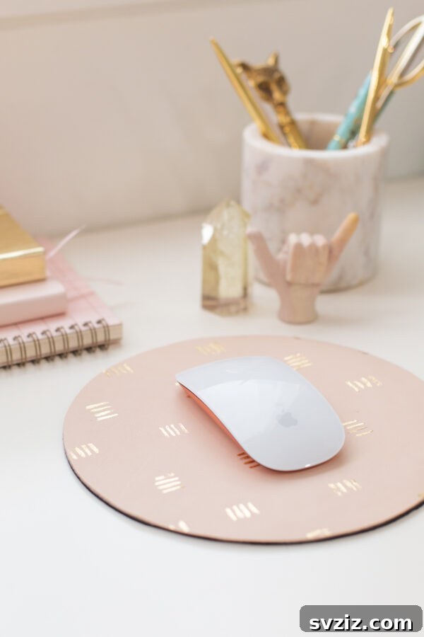 Personalized DIY Mouse Pad Craft for Tweens