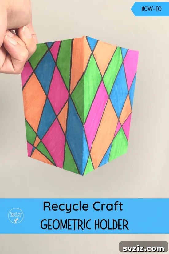 DIY Geometric Holder Craft for Room Organization
