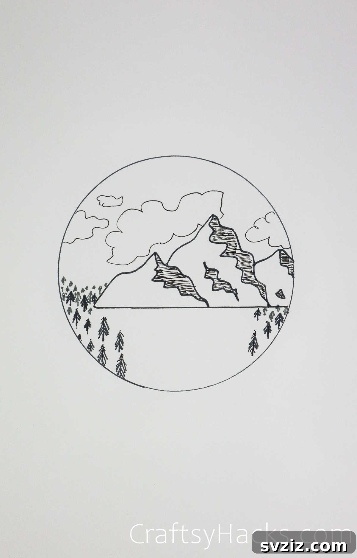 21 Effortless Circle Drawing Concepts 21 Nature Circle Drawing with Grand Landscapes and Perspective