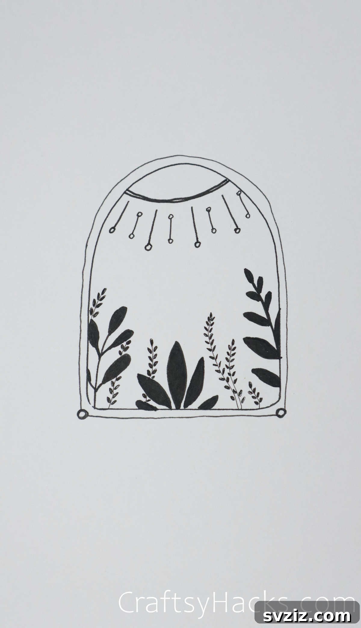 21 Charming Aesthetic Art Prompts 11 sunny day drawing - aesthetic window view drawing