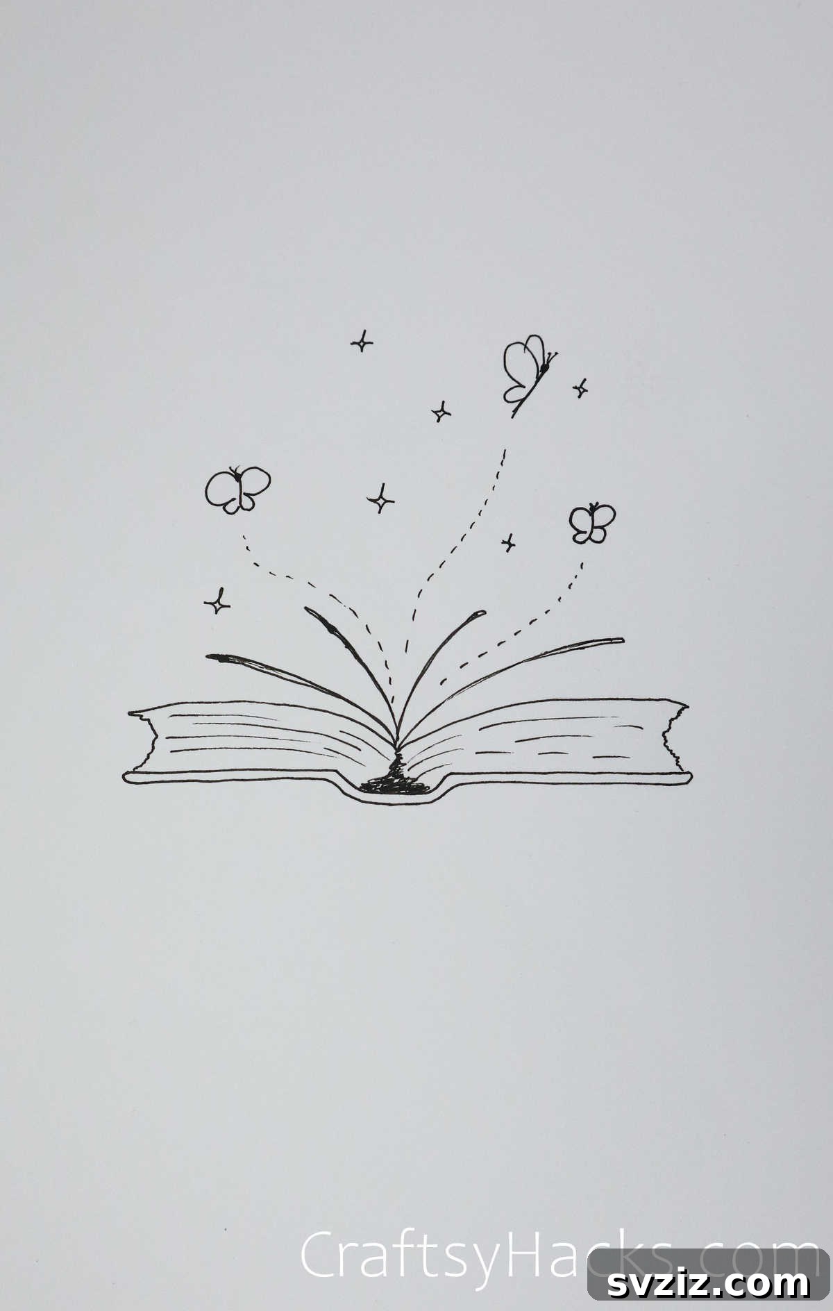 21 Charming Aesthetic Art Prompts 12 drawing of a book - aesthetic open book drawing