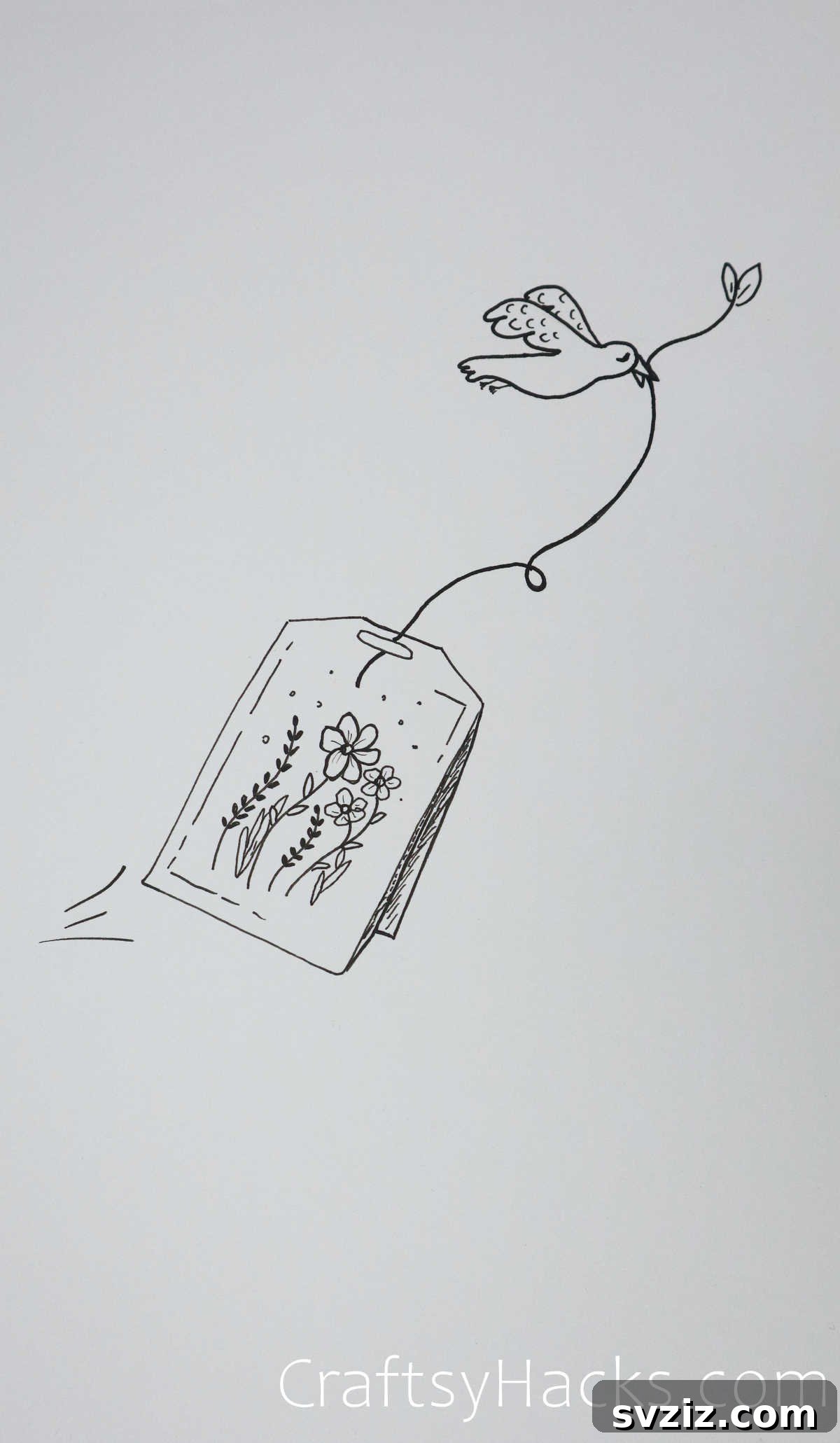21 Charming Aesthetic Art Prompts 22 a message drawing - aesthetic messenger bird sketch