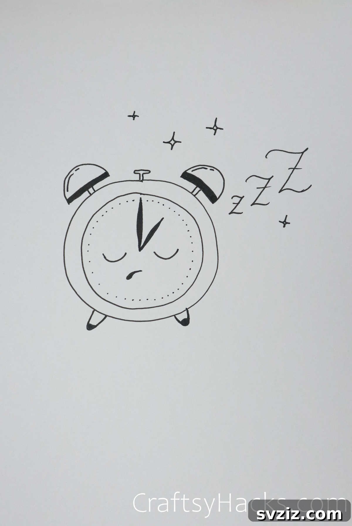 21 Charming Aesthetic Art Prompts 23 clock drawing - aesthetic whimsical clock sketch