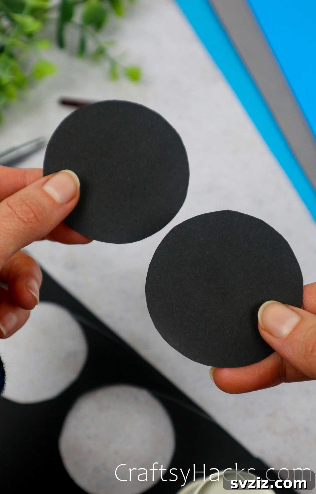 Spin a Web of Fun: Easy Paper Spider Craft 14 cut two circles of black paper