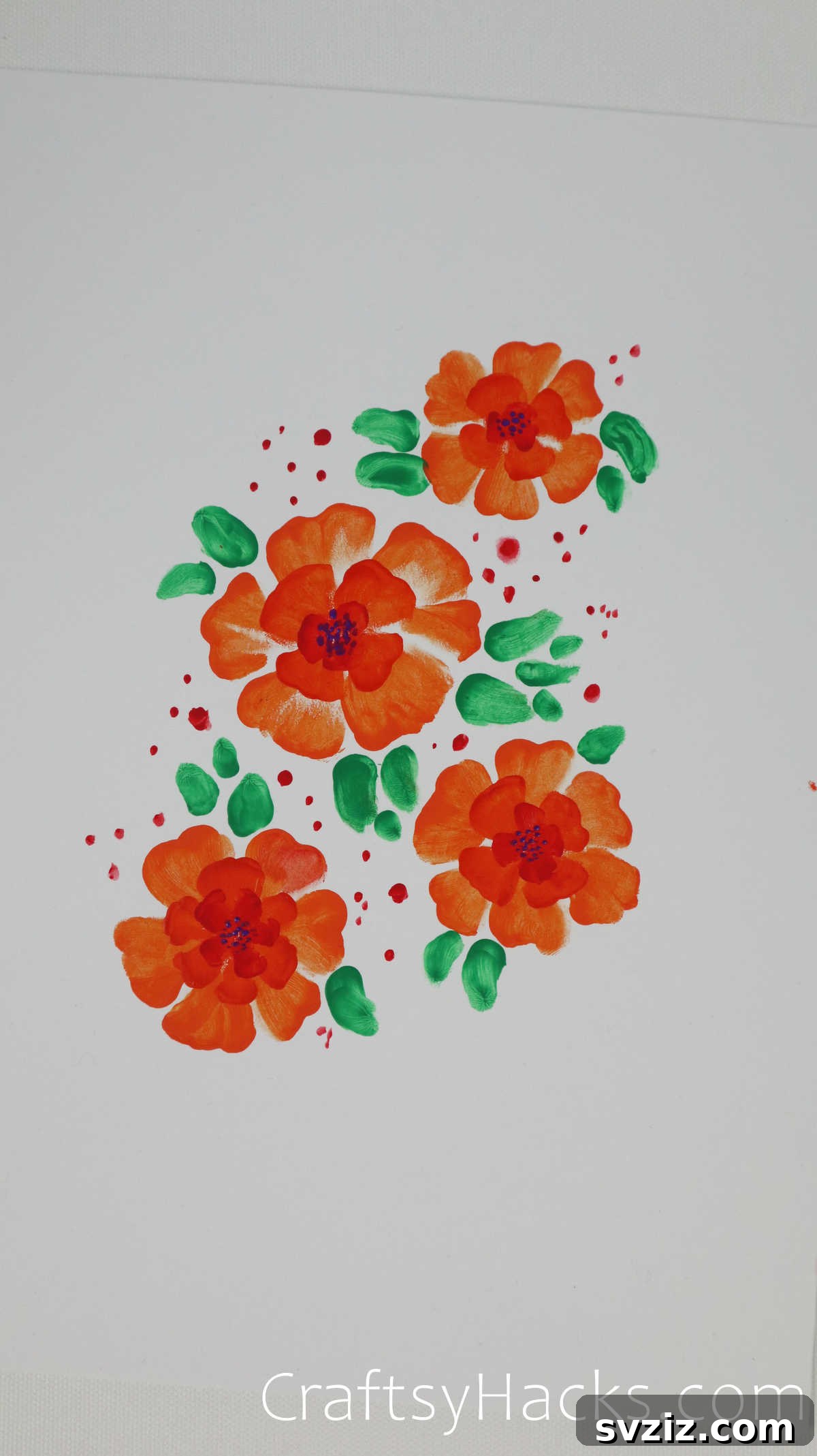 Floral Art Made Easy: 21 Inspiring Ideas 11 Unique orange kings flower painting, celebrating natural imperfection in art.