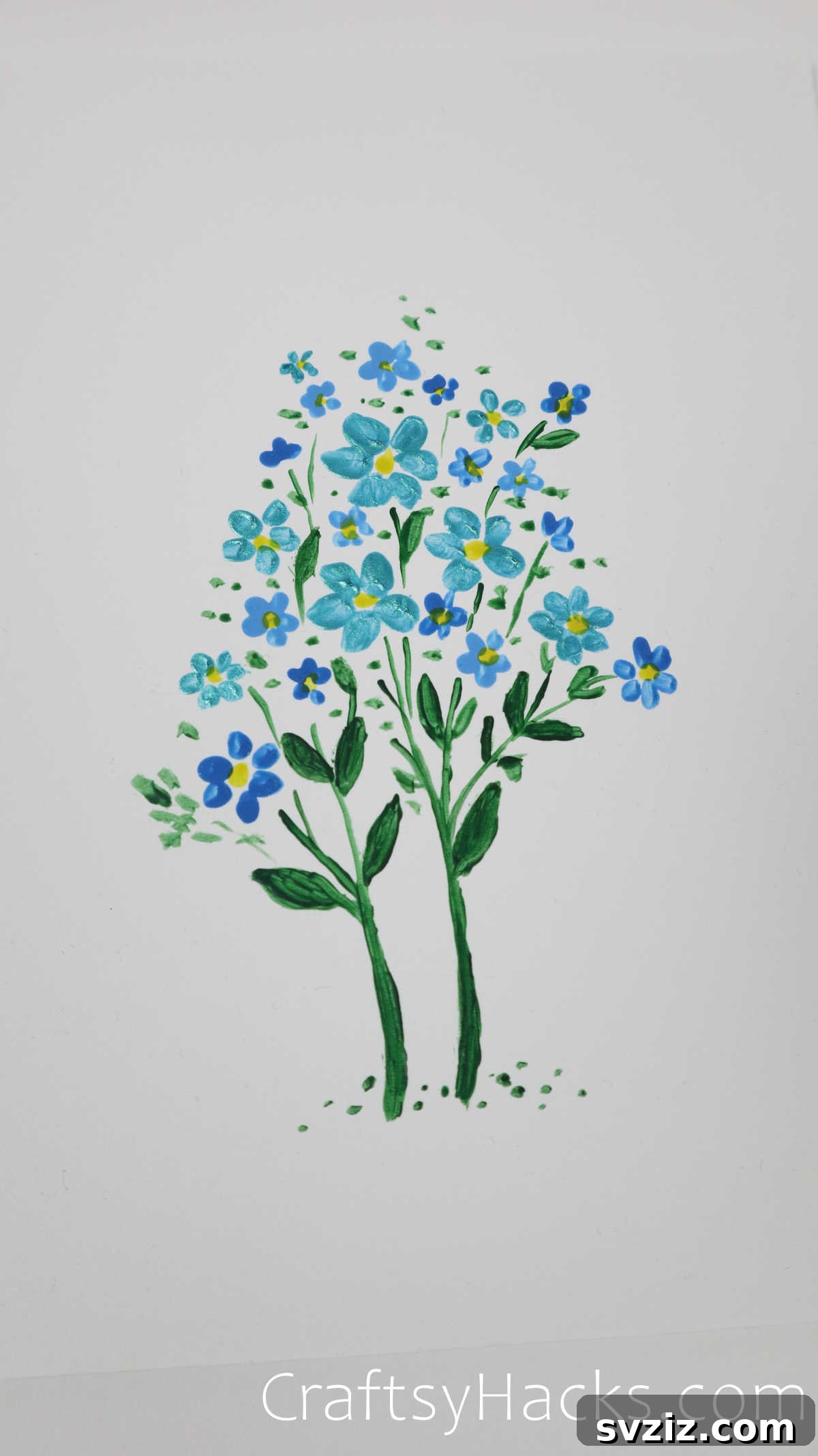 Floral Art Made Easy: 21 Inspiring Ideas 13 Simple clematis flower painting, ideal for beginners practicing spatial awareness.